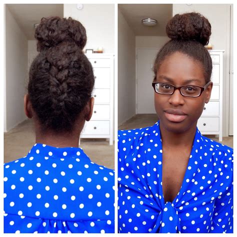 donut hair bun with sock